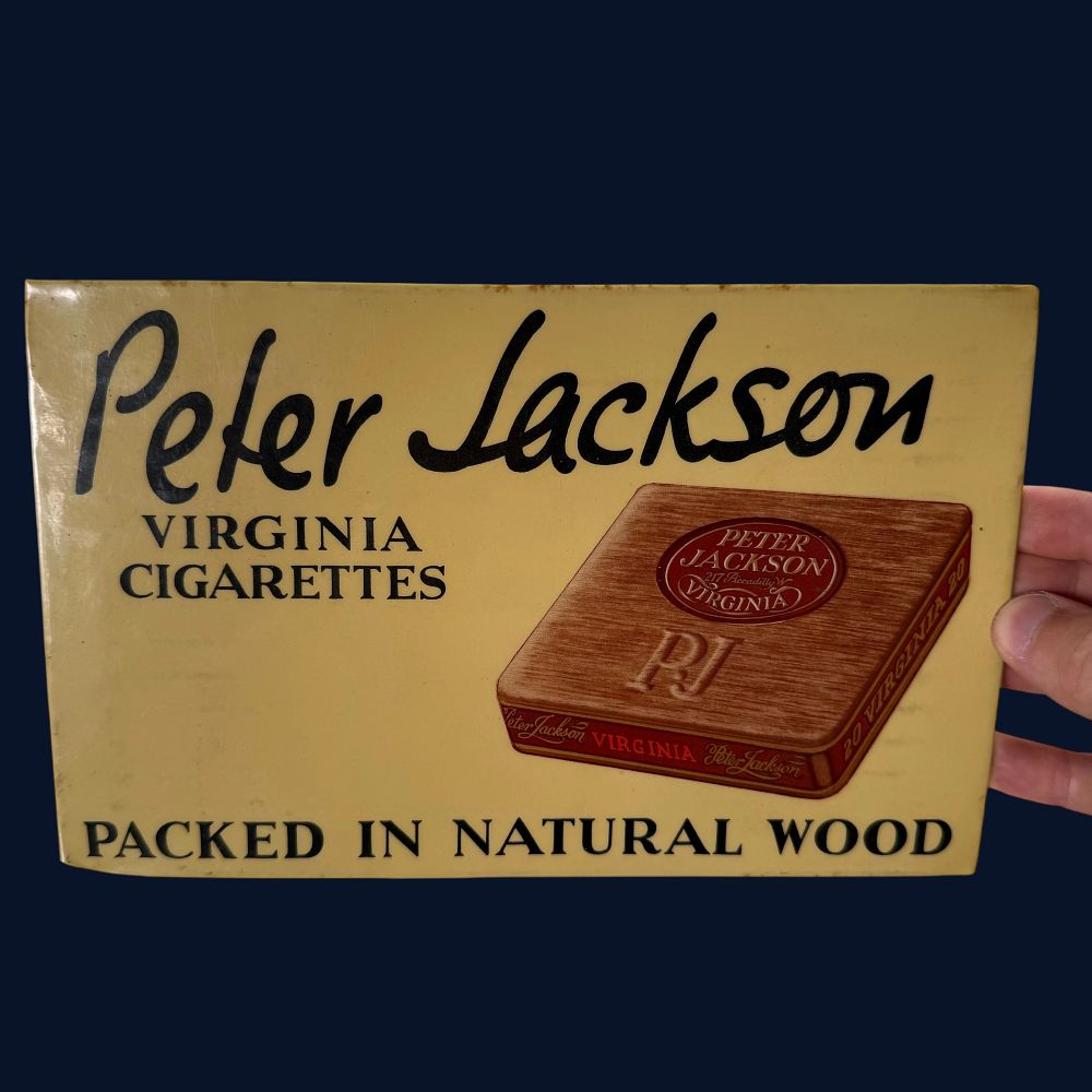 Lot 35: Peter Jackson Virginia Cigarettes Advertising Showcard