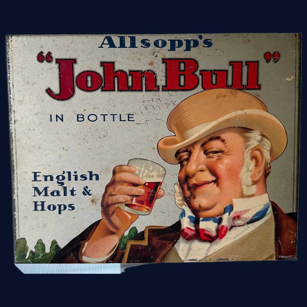 Lot 37: Allsopp's John Bull Lithographed Advertising Showcard