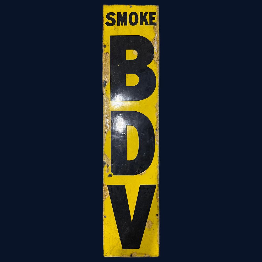 Lot 41: BDV Enamel Advertising Sign
