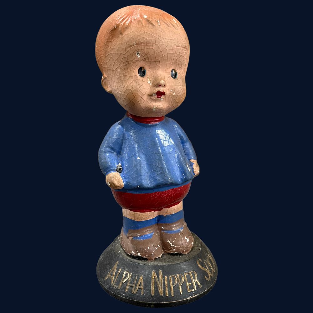 Lot 64: Alpha Nipper Socks Advertising Display Figure