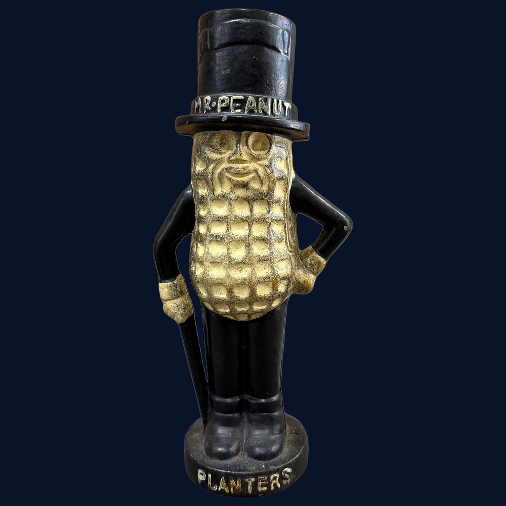 Lot 73: Planters Mr. Peanut Cast Metal Still Bank