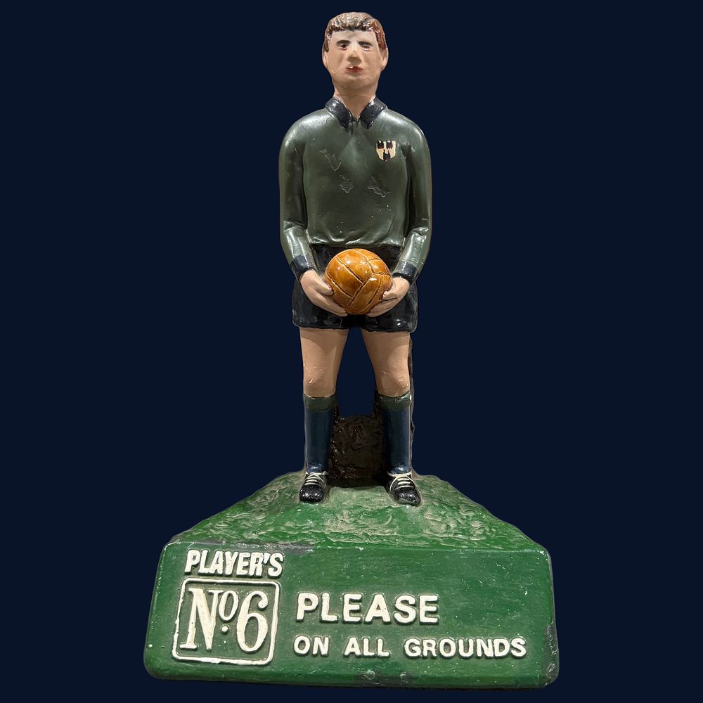 Lot 75: Player's No. 6 Please On All Grounds Footballer Advertising Figurine