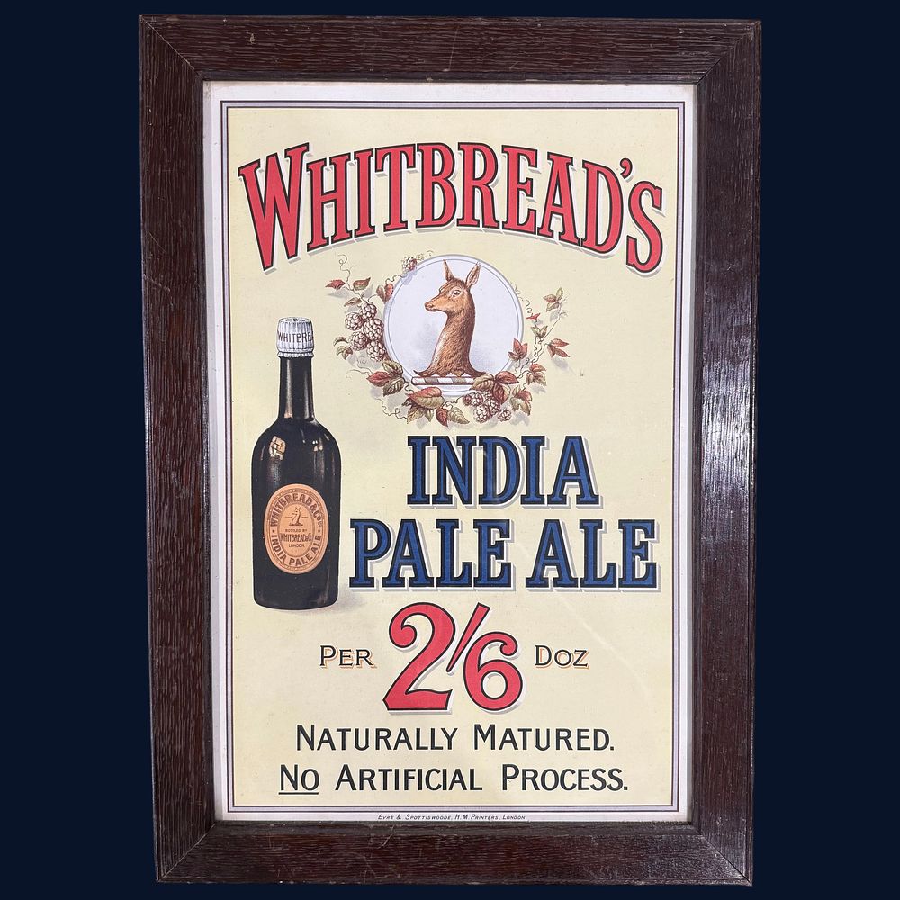 Lot 85: Whitbread Advertising Showcard