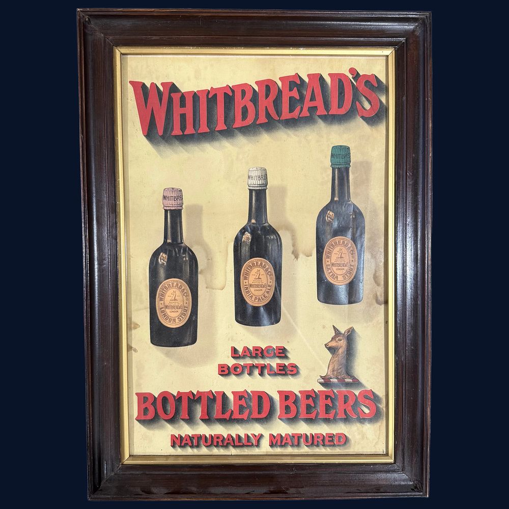 Lot 86: Whitbread's Bottled Beers Advertising Showcard
