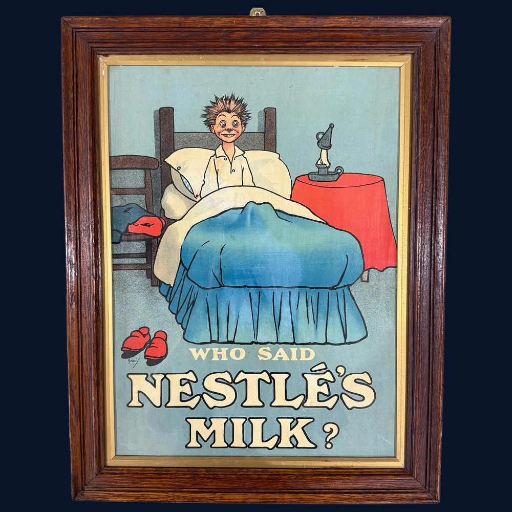 Lot 92: John Hassall Nestlé's Milk Advertising Showcard