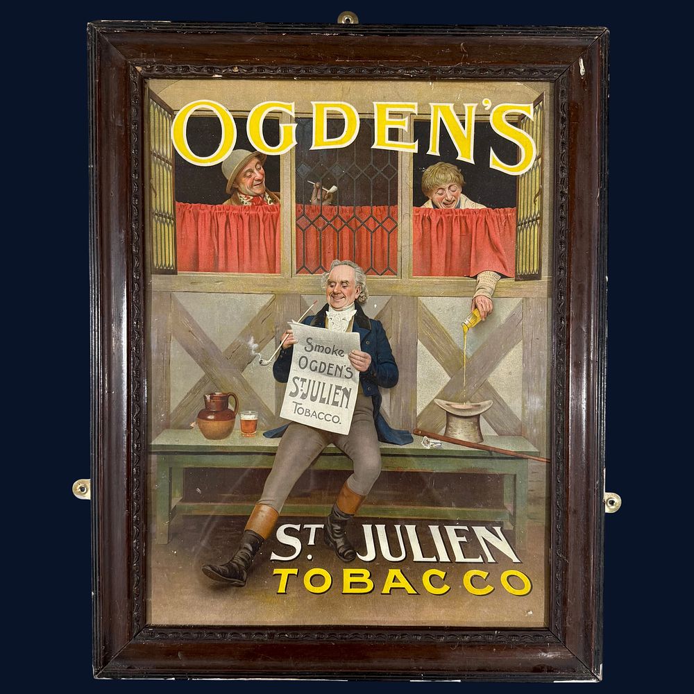 Lot 99: Ogden's St Julien Tobacco Advertising Showcard