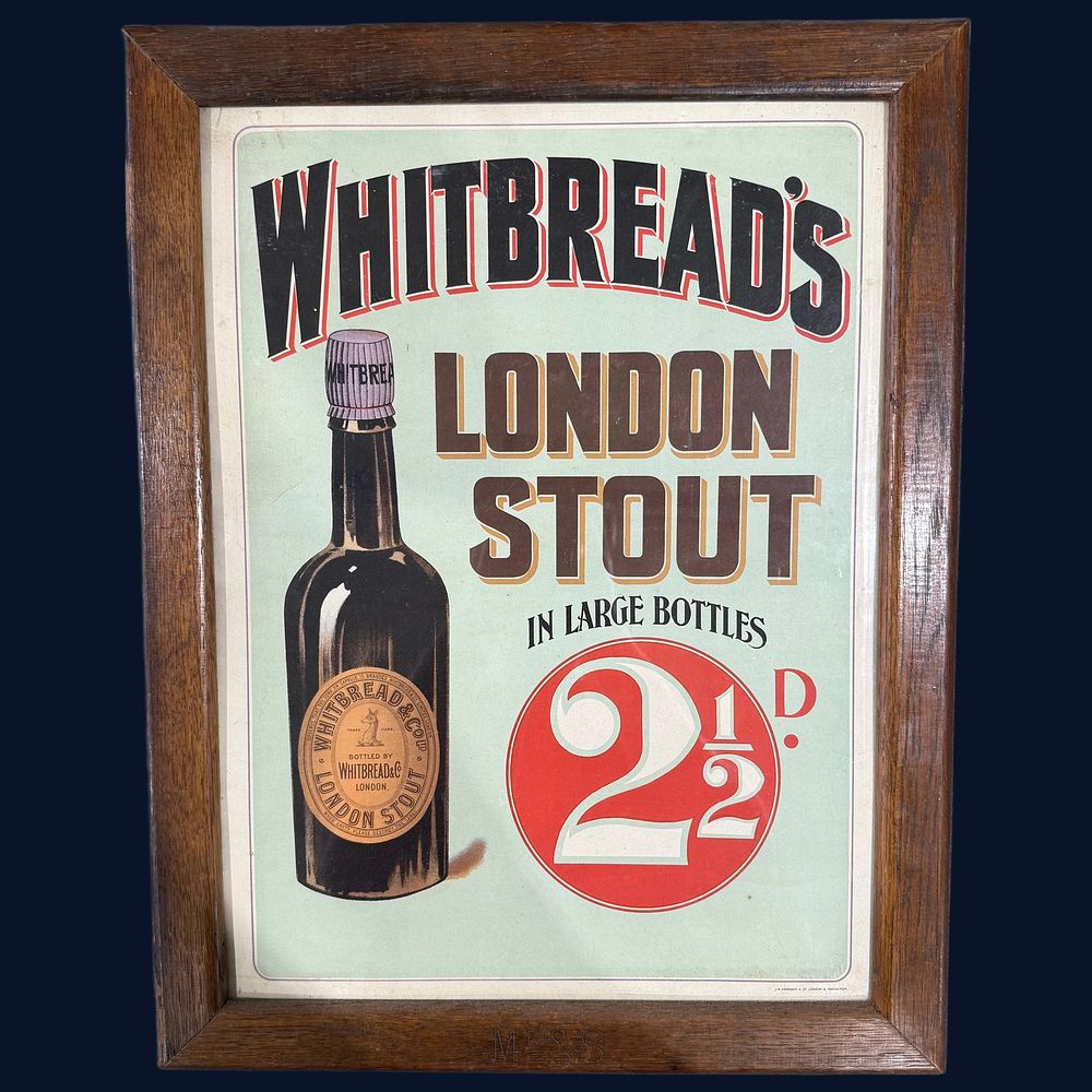 Lot 102: Whitbread's London Stout Advertising Showcard