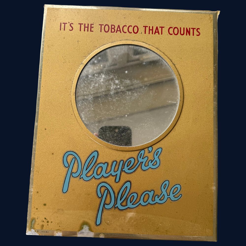Lot 108: Player's Please Counter-top Display Card with Mirror