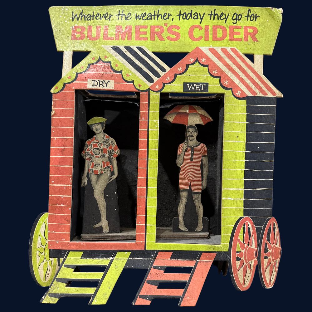 Lot 113: Bulmer's Cider Advertising Weather House Showcard