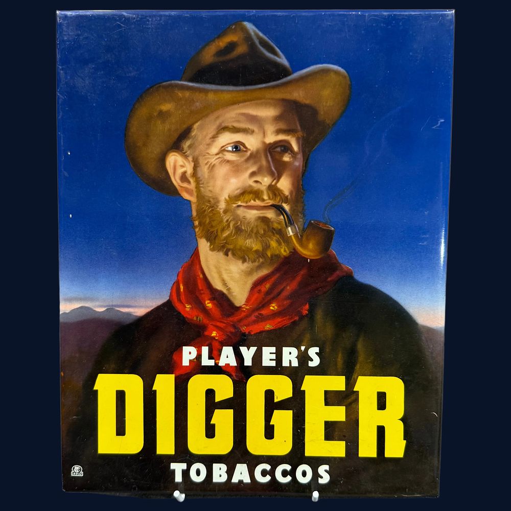 Lot 120: Player's Digger Tobacco Advertising Showcard