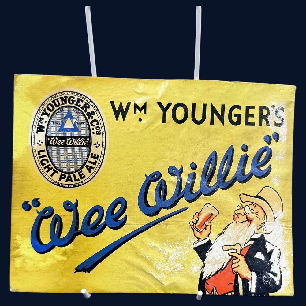 Lot 121: Wm. Younger's Wee Willie Light Pale Ale Advertising Showcard