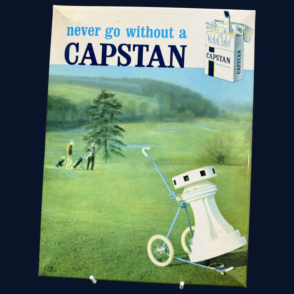 Lot 122: Capstan Cigarettes Advertising Showcard
