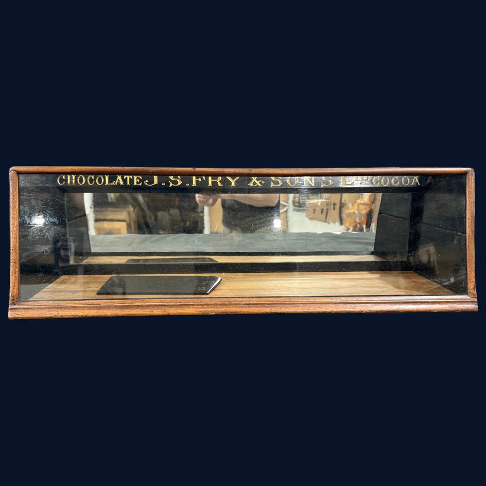 Lot 125: J.S. Fry & Sons Ltd Chocolate and Cocoa Mahogany Countertop Display Case