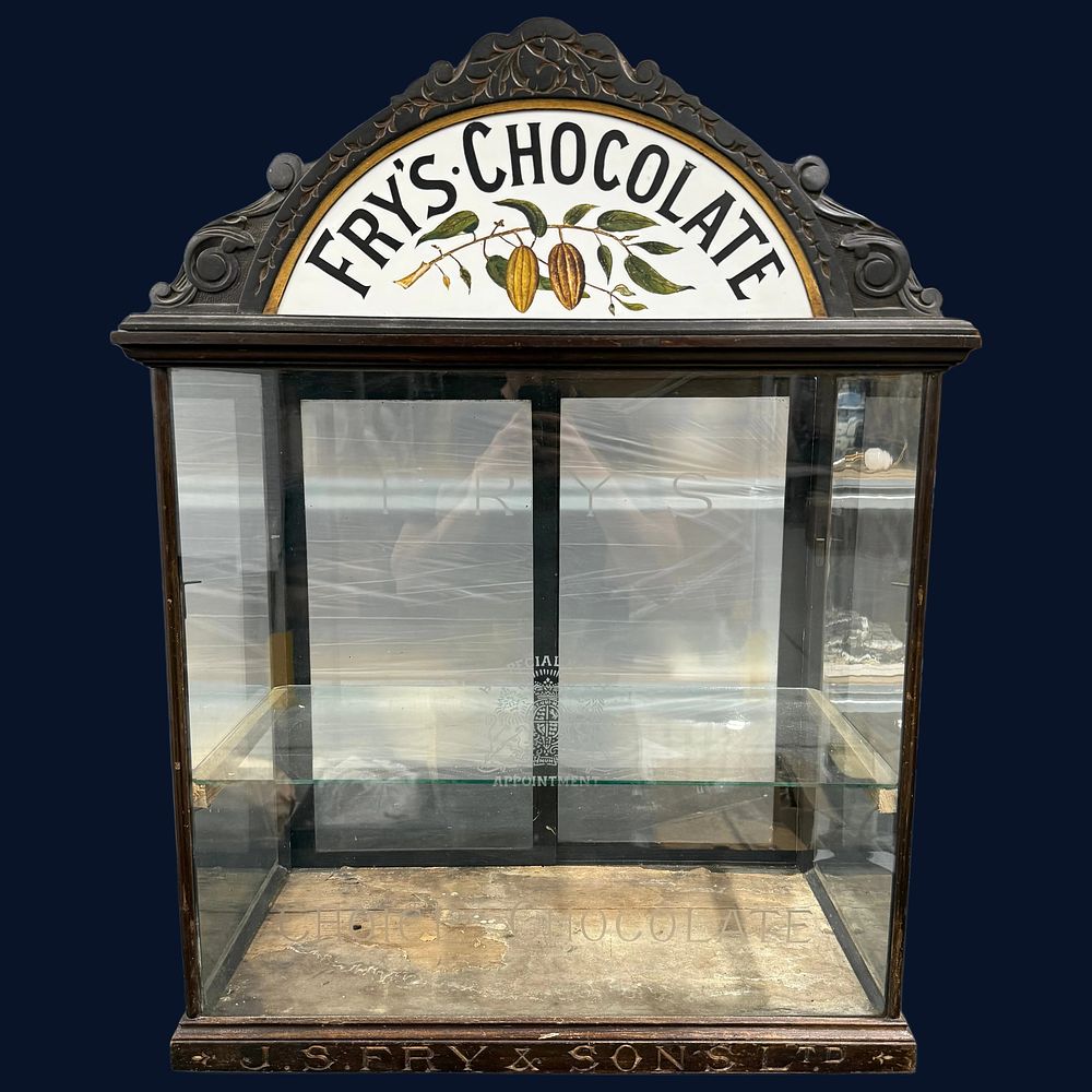 Lot 127: J. S. Fry and Sons Ltd Ebonised Counter Display Cabinet