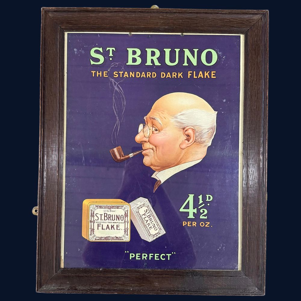Lot 144: St. Bruno Advertising Showcard