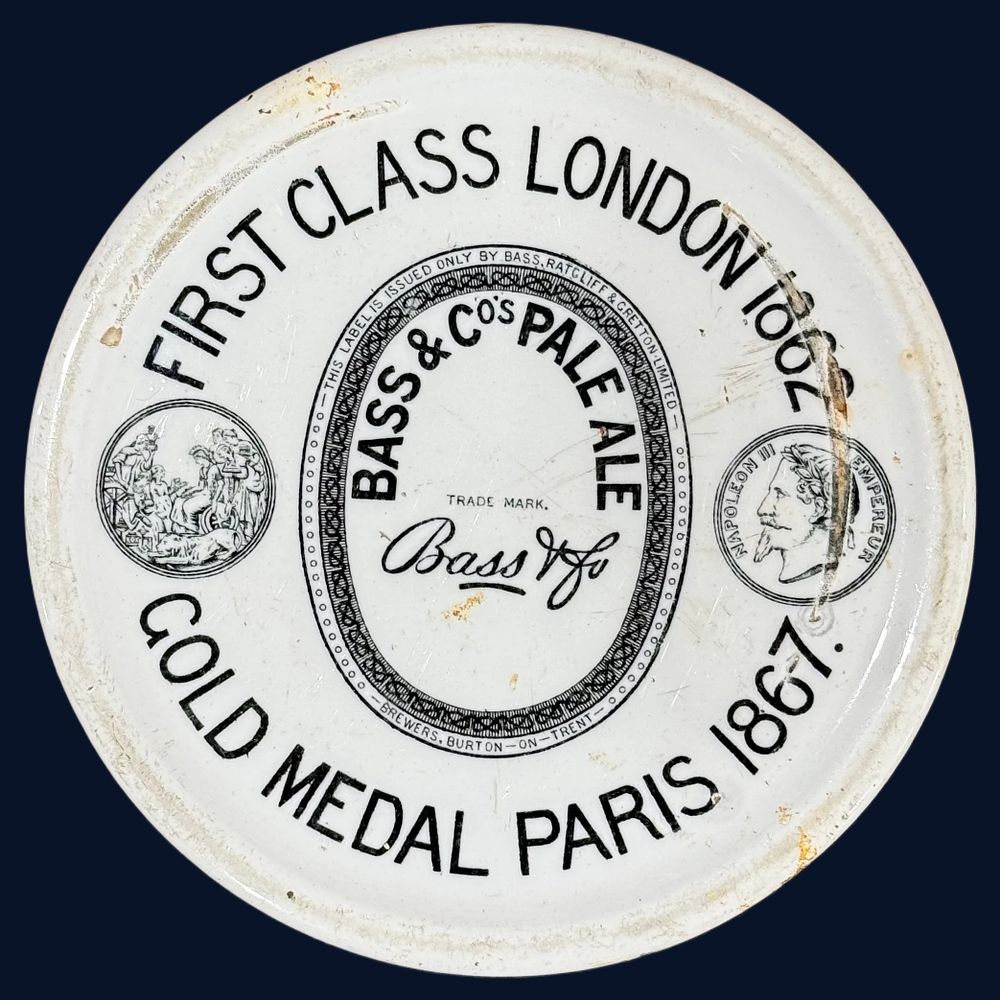Lot 161: Bass & Co Pale Ale Advertising Ceramic Stand
