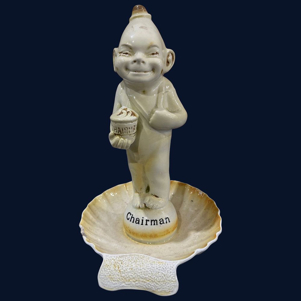 Lot 162: Wilkinson Ltd Royal Staffordshire Pottery Chairman Tobacco Advertising Match Striker