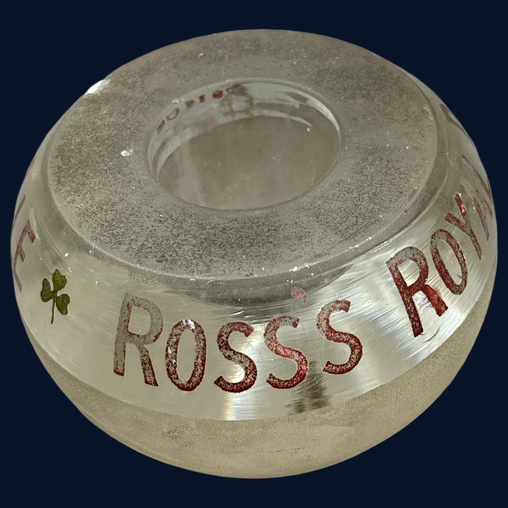 Lot 174: Ross's Royal Belfast Ginger Ale Glass Match Striker