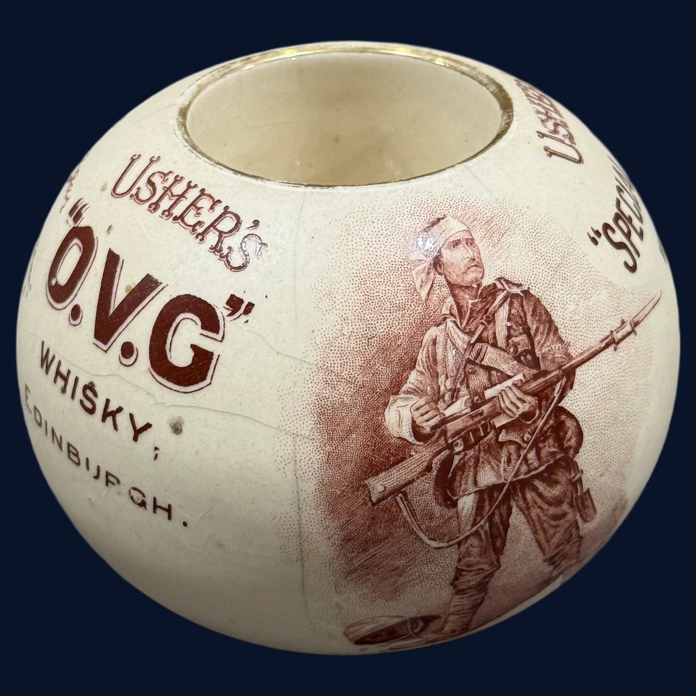 Lot 178: Usher's O.V.G and Special Reserve Whisky Match Striker
