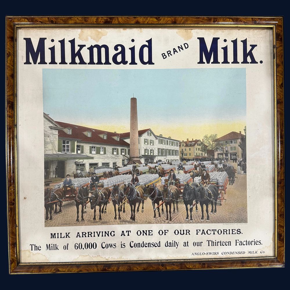 Lot 188: Milkmaid Brand Milk Framed Print