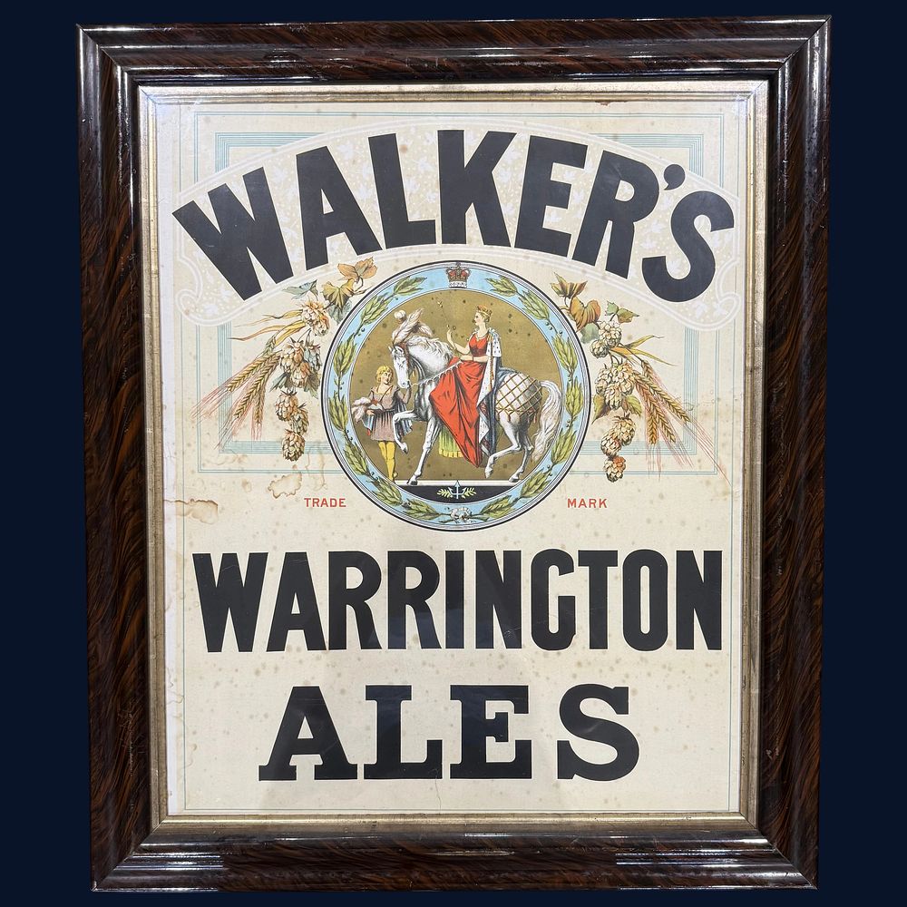 Lot 195: Walker's Warrington Ales Advertising Print