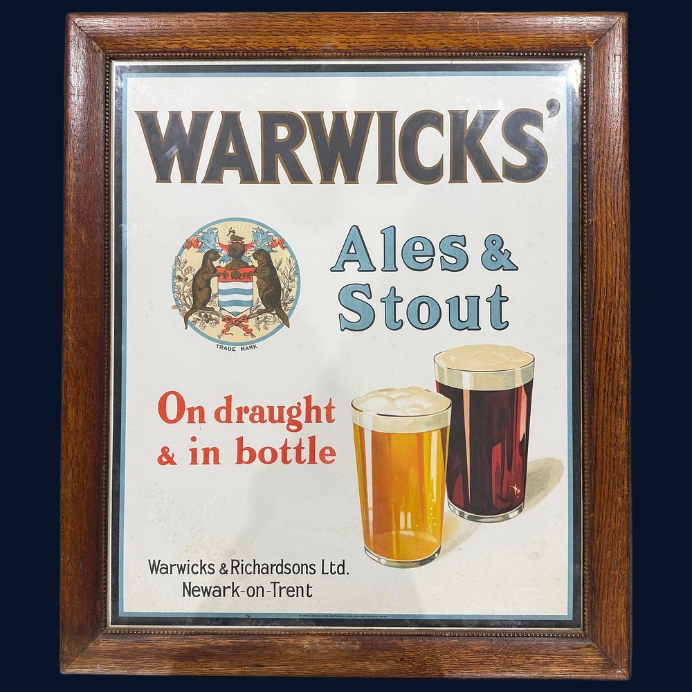Lot 196: Warwicks' Ales & Stout Advertising Framed Print