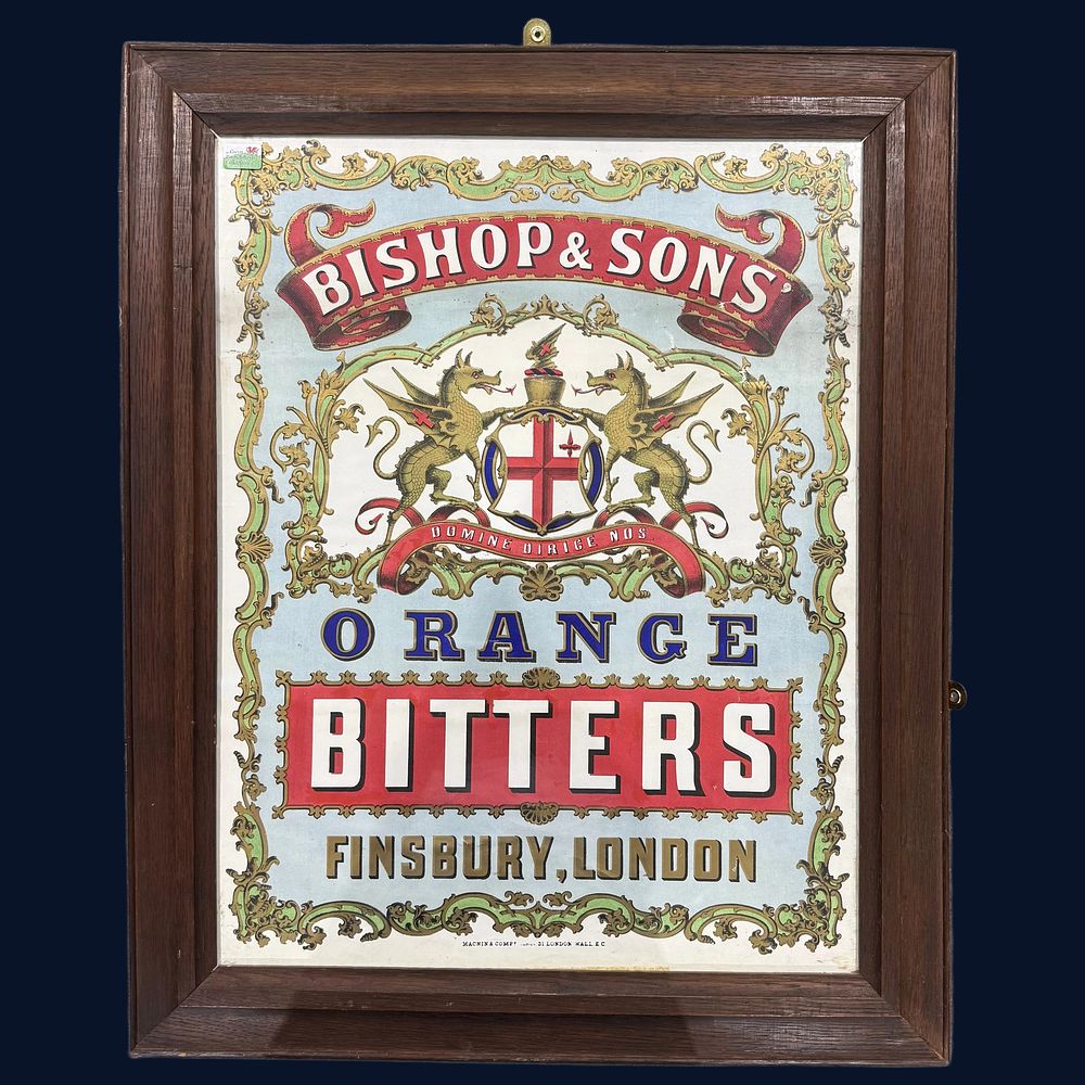 Lot 199: Bishop & Sons Orange Bitters Advertising Print