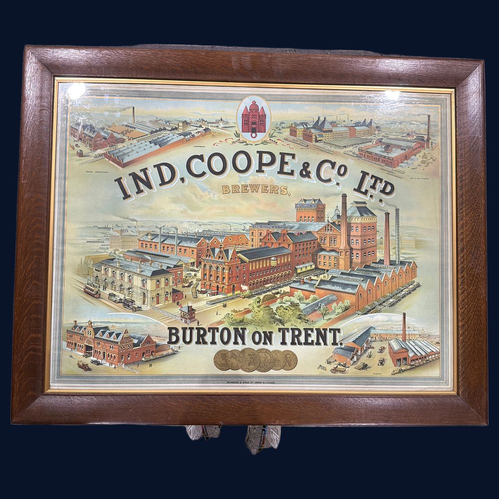 Lot 202: Ind Coope & Co. Ltd Brewers Advertising Print