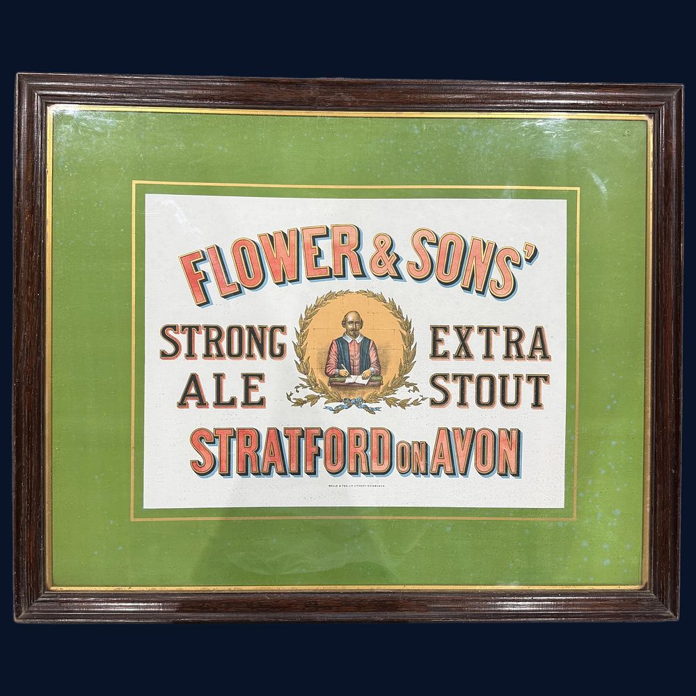 Lot 207: Flower & Sons' Strong Ale and Extra Stout Breweriana Advertising Print