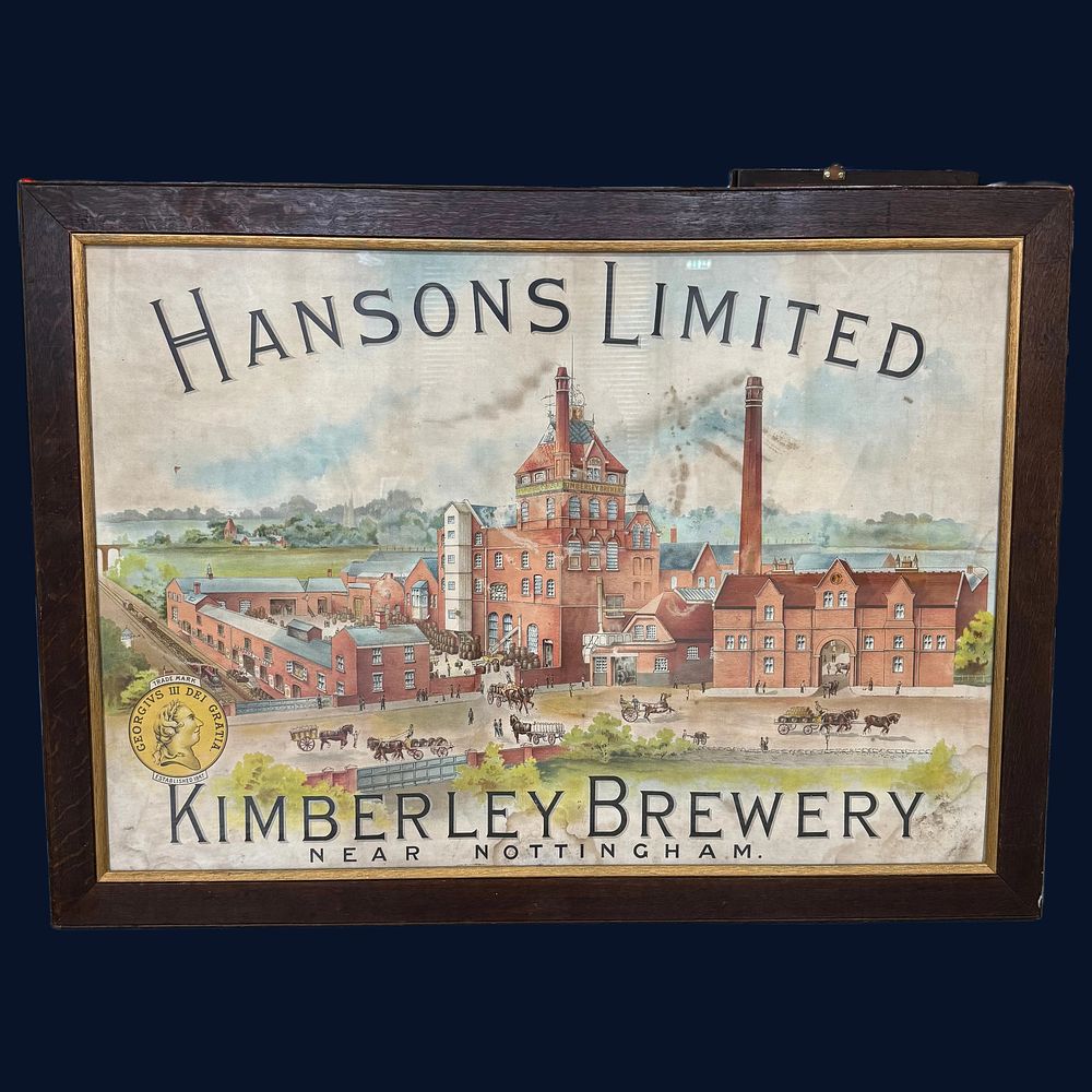 Lot 209: Hansons Limited Kimberley Brewery Framed Advertising Poster