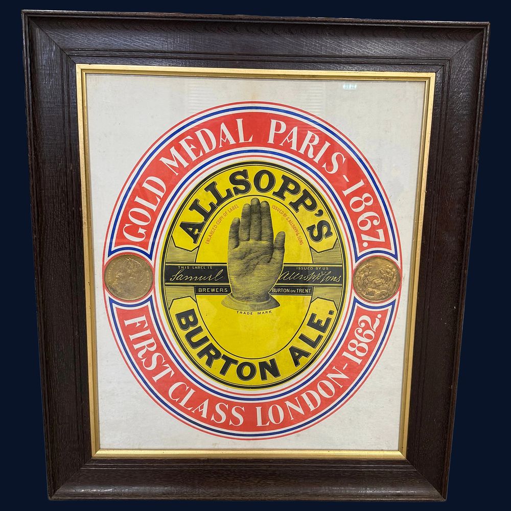 Lot 211: Allsopp's Burton Ale Advertising Framed Print