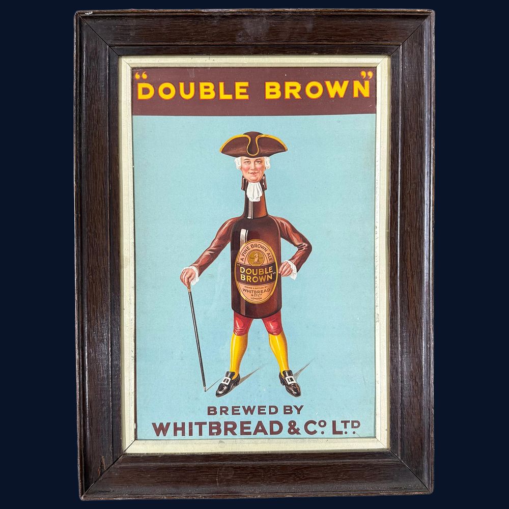 Lot 222: Whitbread Double Brown Advertising Framed Print