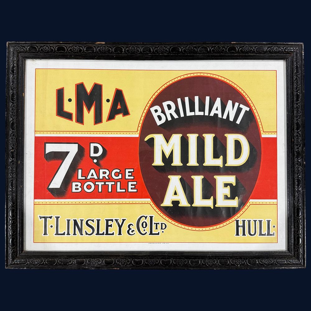 Lot 224: T. Linsley & Co. Ltd L.M.A Brilliant Mild Ale Framed Print