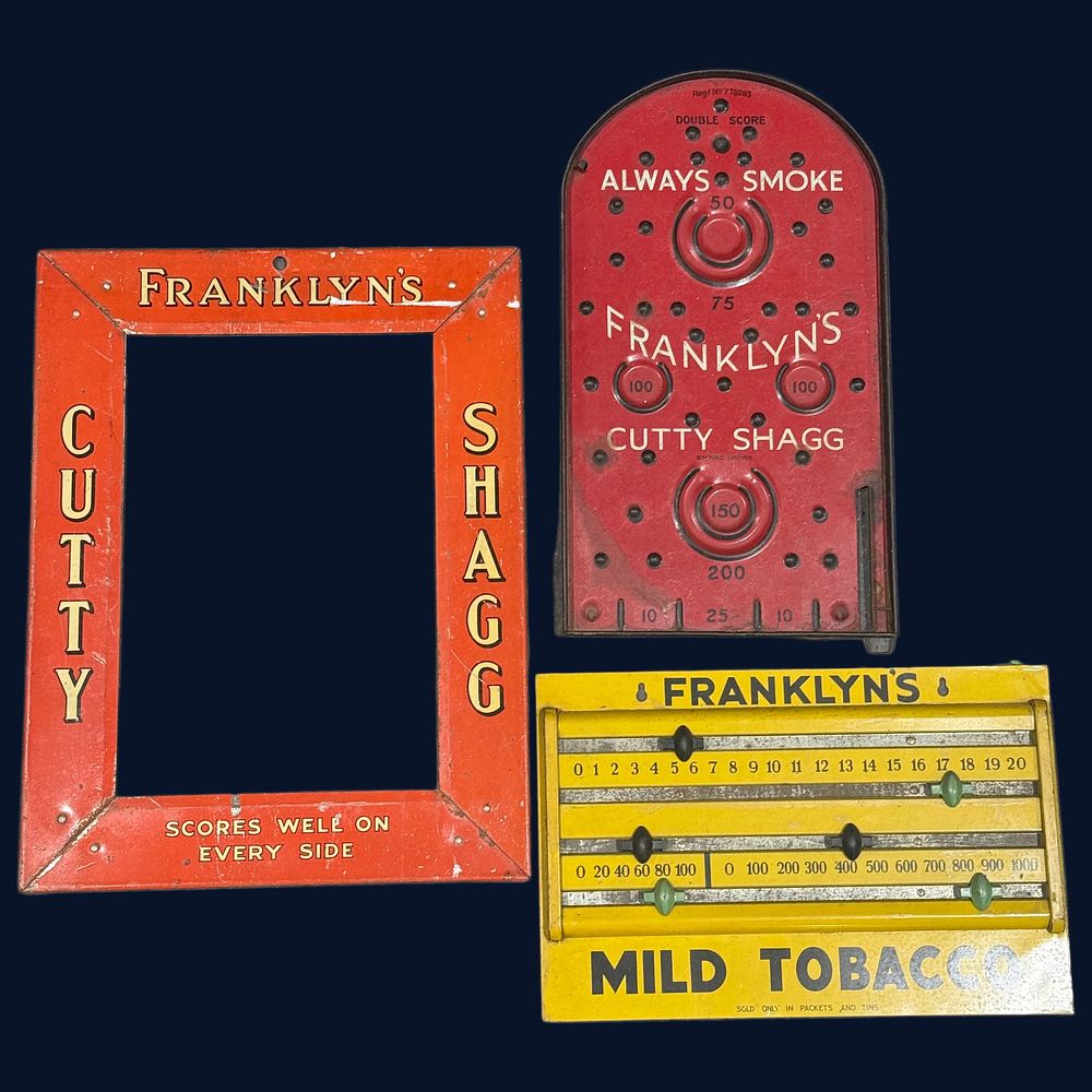 Lot 242: A Trio of Franklyn's Tobacco Lithographed Tin Advertising Items