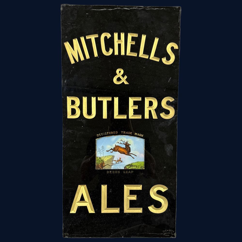 Lot 244: Mitchells & Butlers Ales Advertising Slate