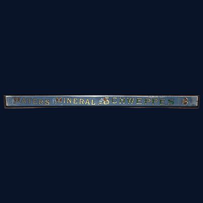 Schweppes Mineral Waters Reverse Painted Mirror Advertising Sign