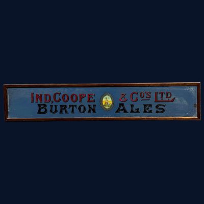 Ind Coope & Co Ltd Burton Ales Reverse Painted Mirror