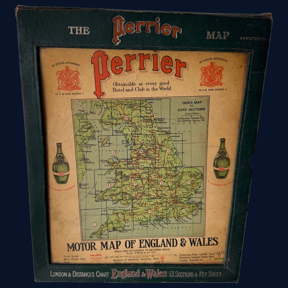 Lot 288: Perrier Motor Map of England and Wales