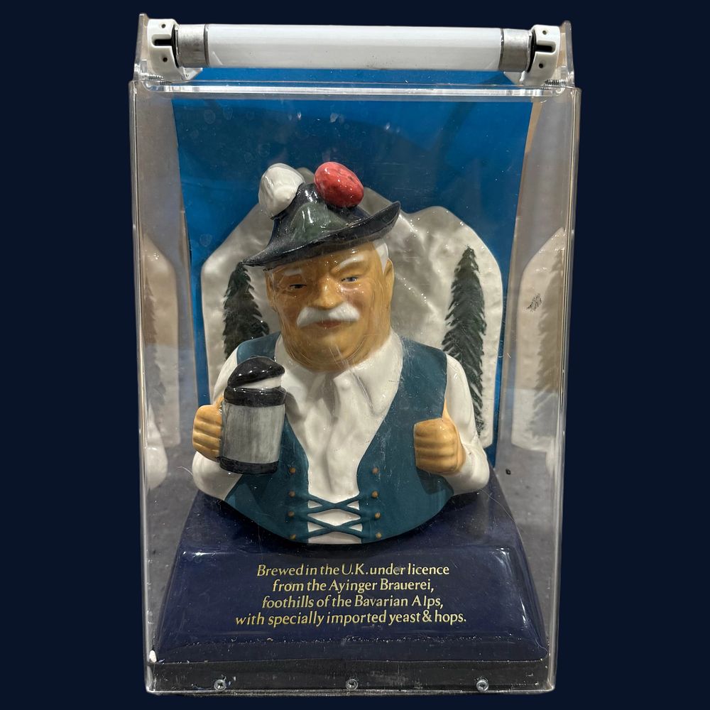 Lot 316: Ayinger Brauerei Illuminated Advertising Figurine