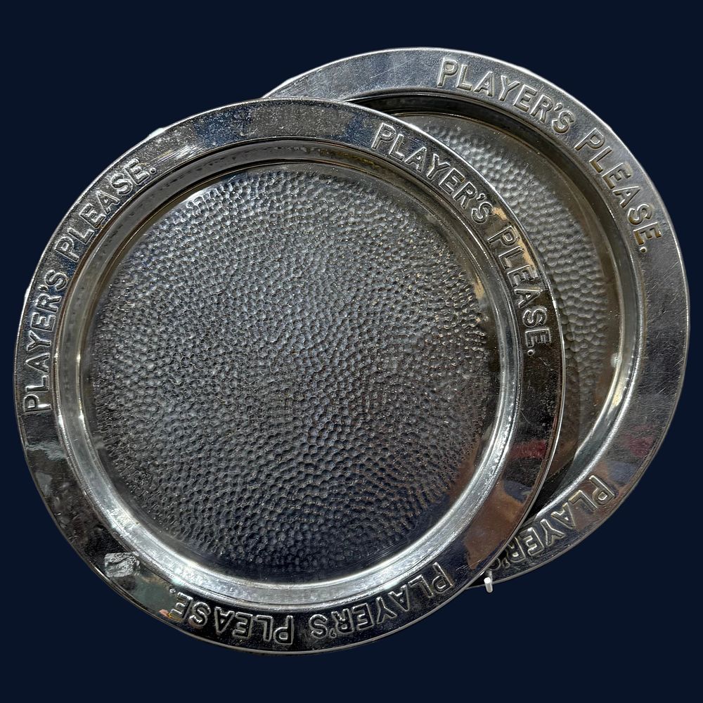 Lot 324: A Pair of Player's Please Metal Advertising Trays