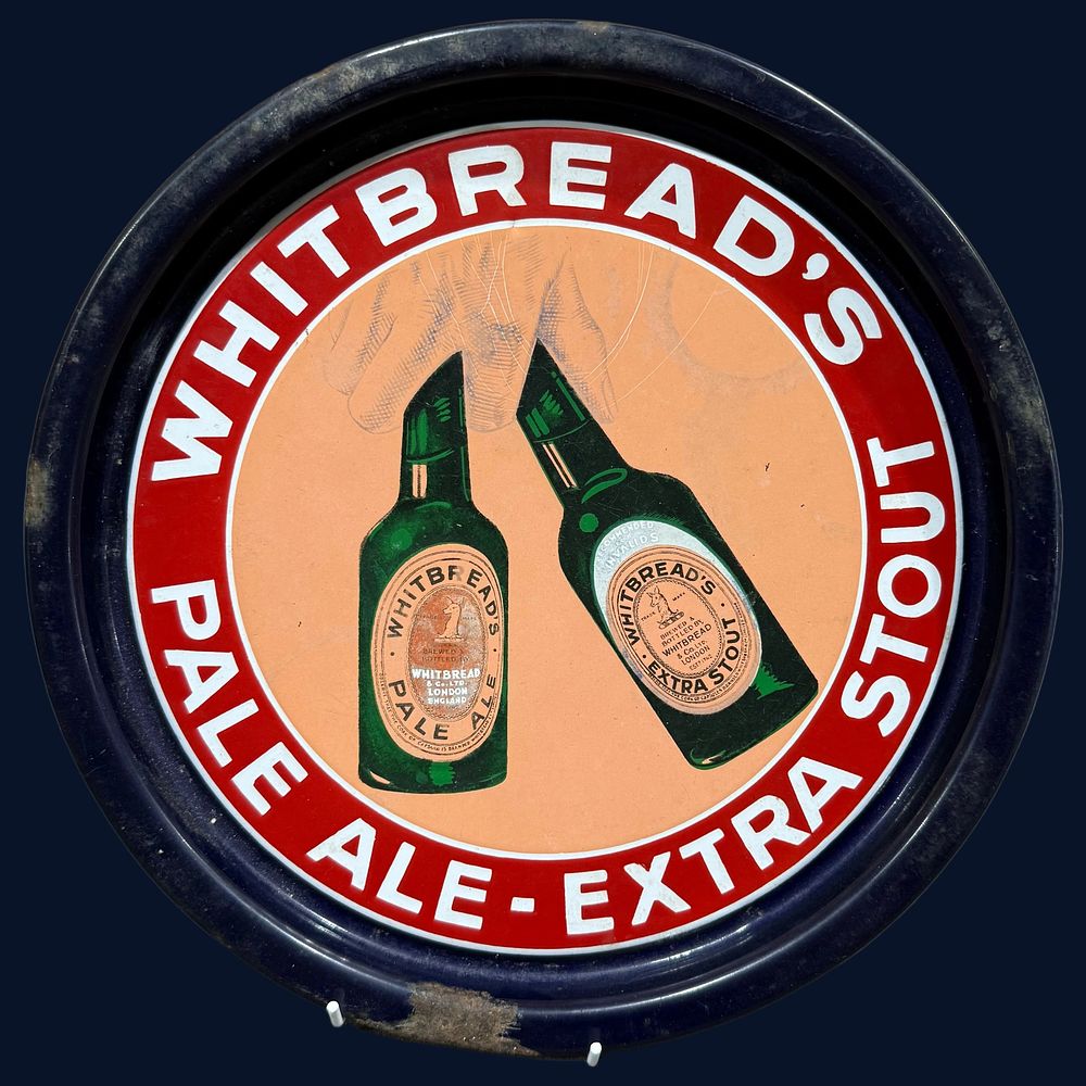 Lot 338: Whitbread's Pale Ale & Extra Stout Enamel Advertising Tray