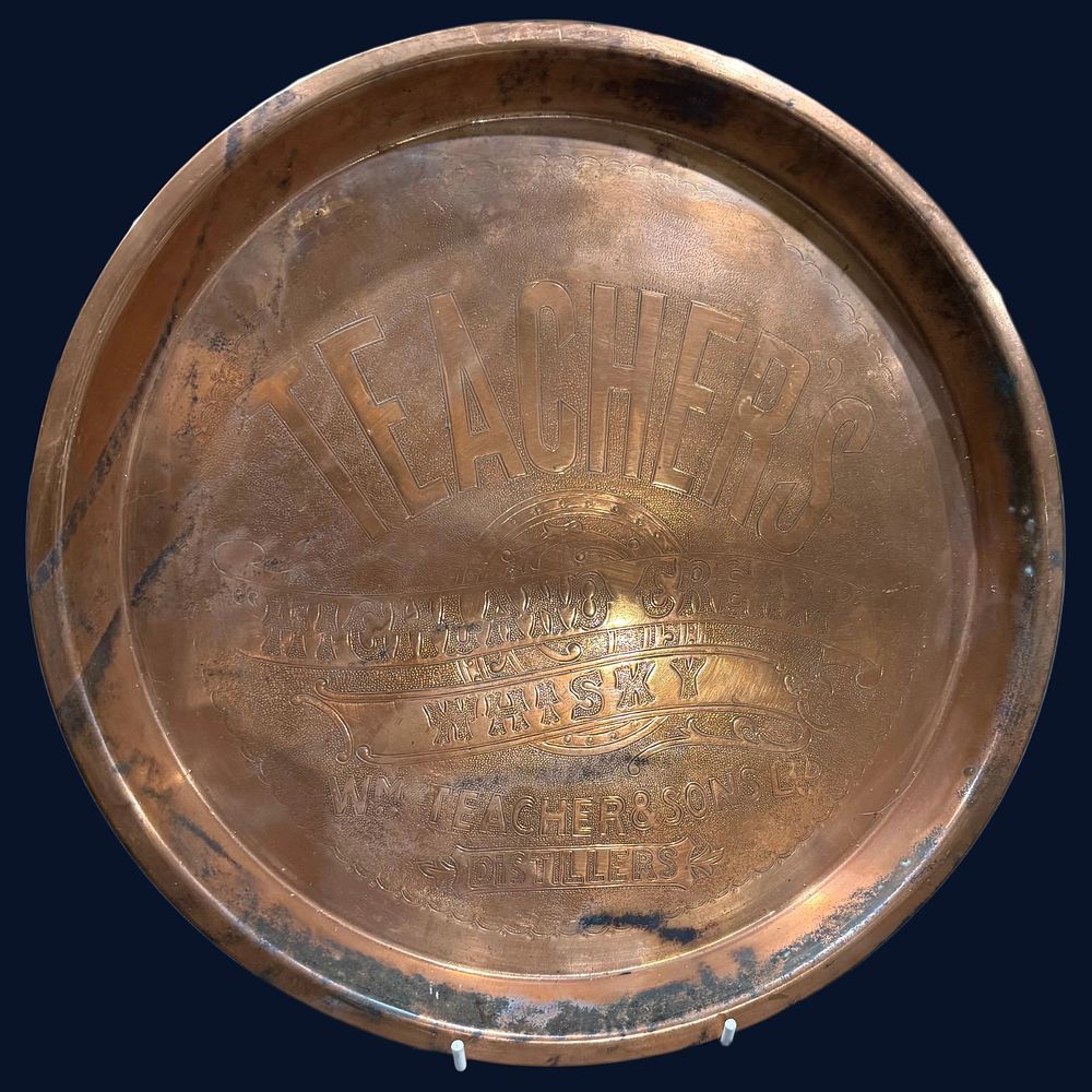 Lot 340: Teacher's Highland Cream Whisky Advertising Tray