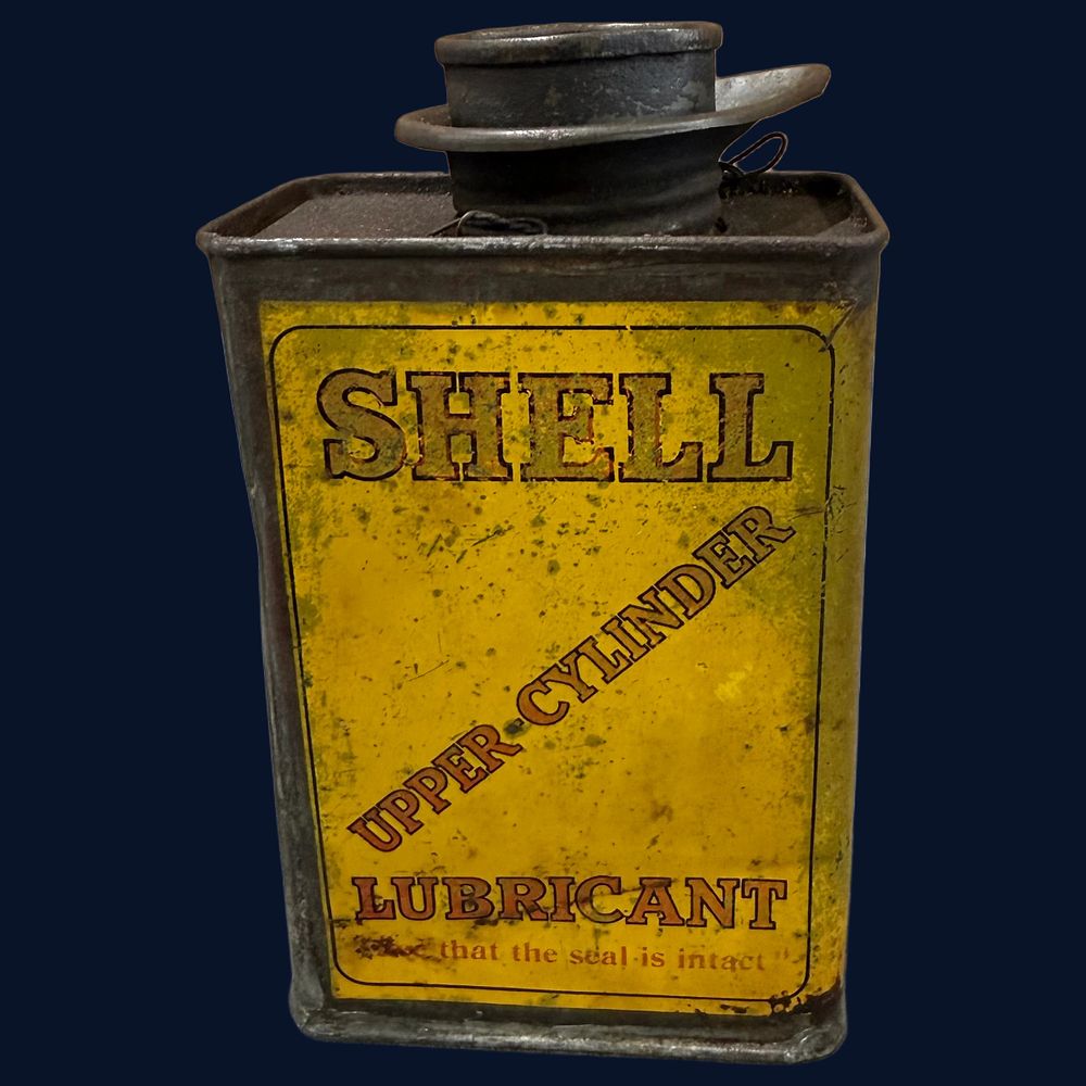 Lot 372: Shell Upper Cylinder Lubricant Motor Oil Can