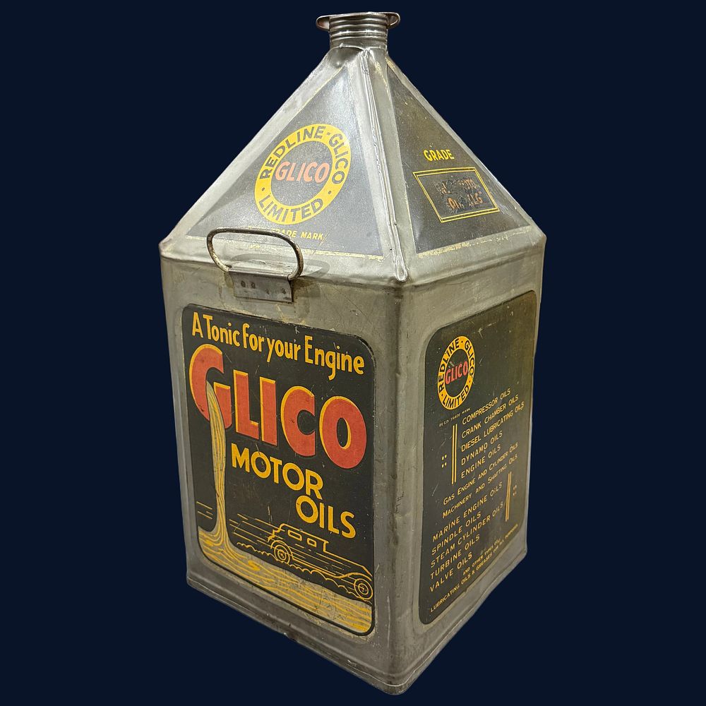 Lot 378: Redline-Glico Motor Oils Can