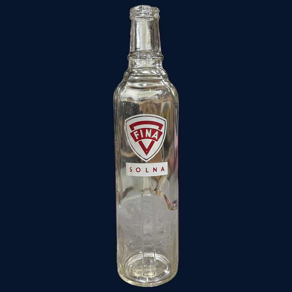 Lot 399: Fina Solna Oil Bottle