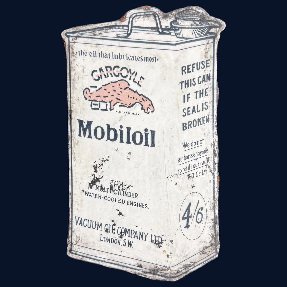Lot 401: Mobiloil Gargoyle Glass Advertising Sign