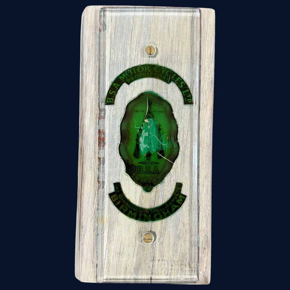 Lot 402: B.S.A. Motor Cycles Advertising Fingerplate