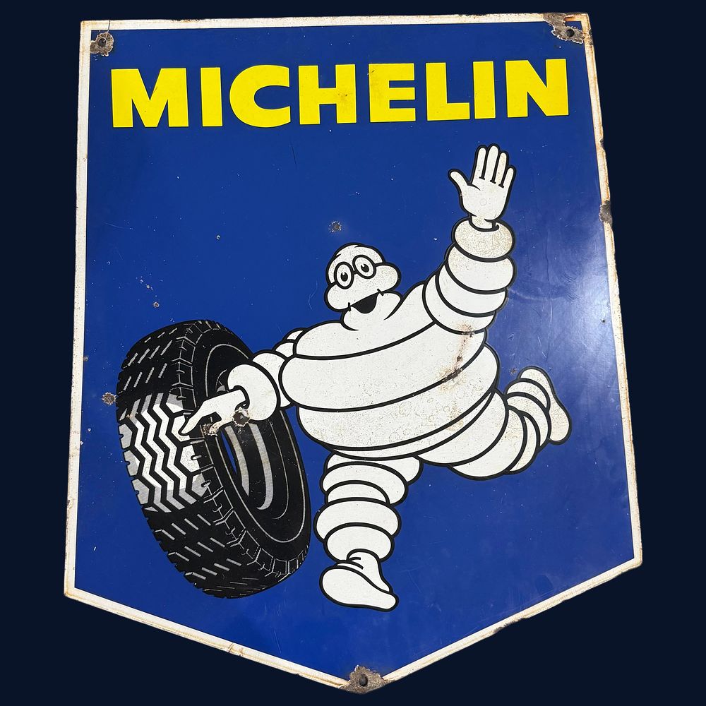 Lot 406: Michelin Enamel Advertising Sign
