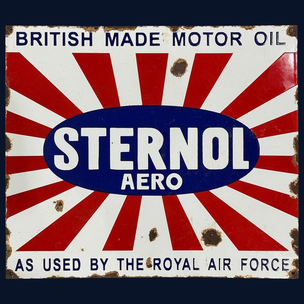 Lot 422: Sternol Aero Enamel Advertising Sign