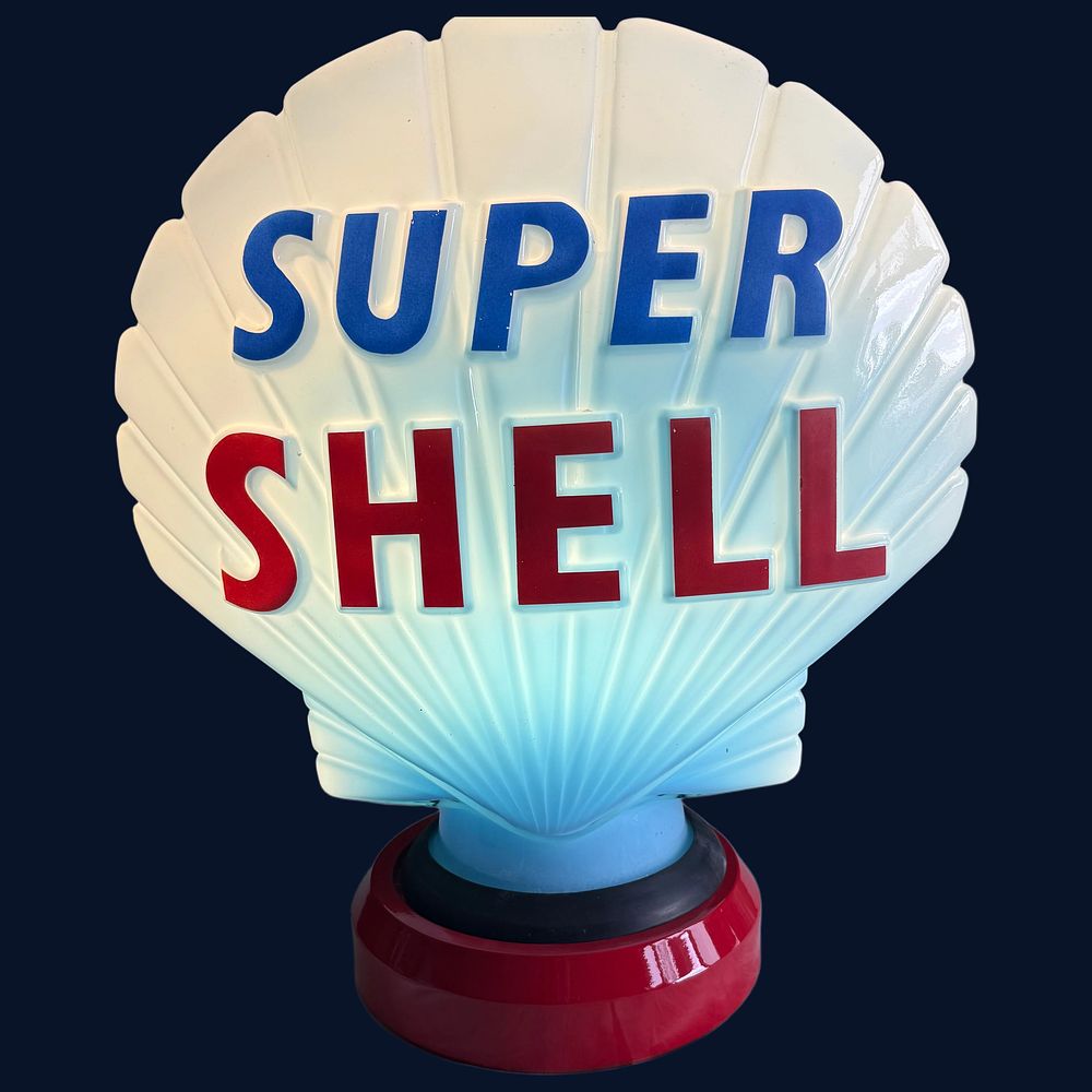 Lot 441: Super Shell Petrol Pump Globe